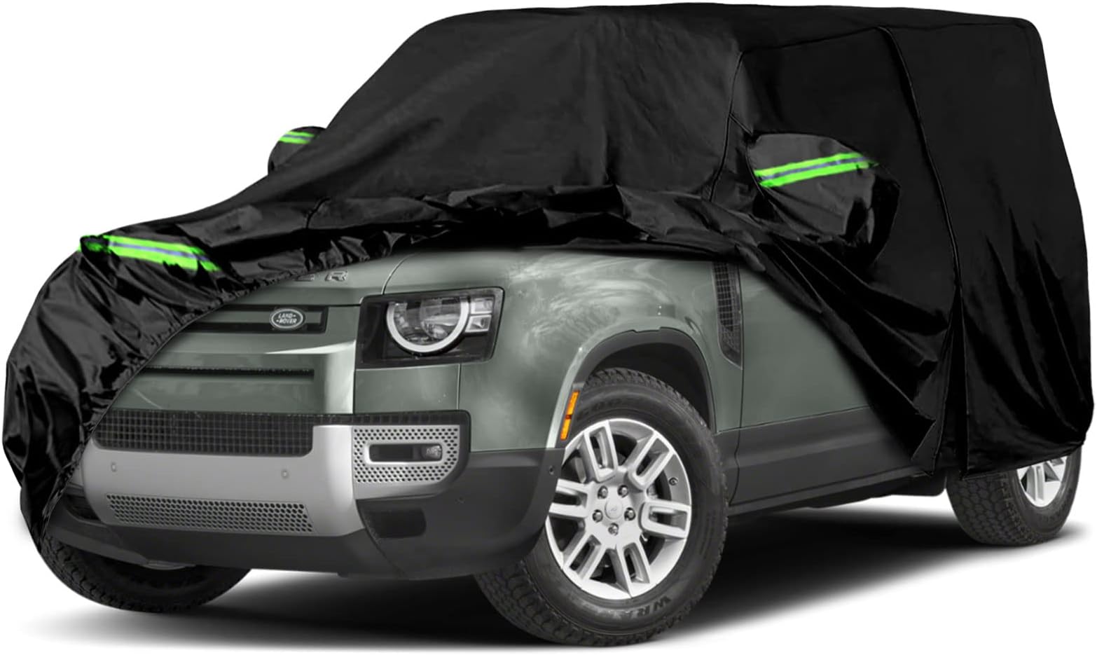 Waterproof Car Cover Replace for 2020-2025 Land Rover Defender 110 4-Door, 6 Layers All Weather Car Covers with Zipper Door for Snow Rain Dust Hail Protection (Defender 4 Door)