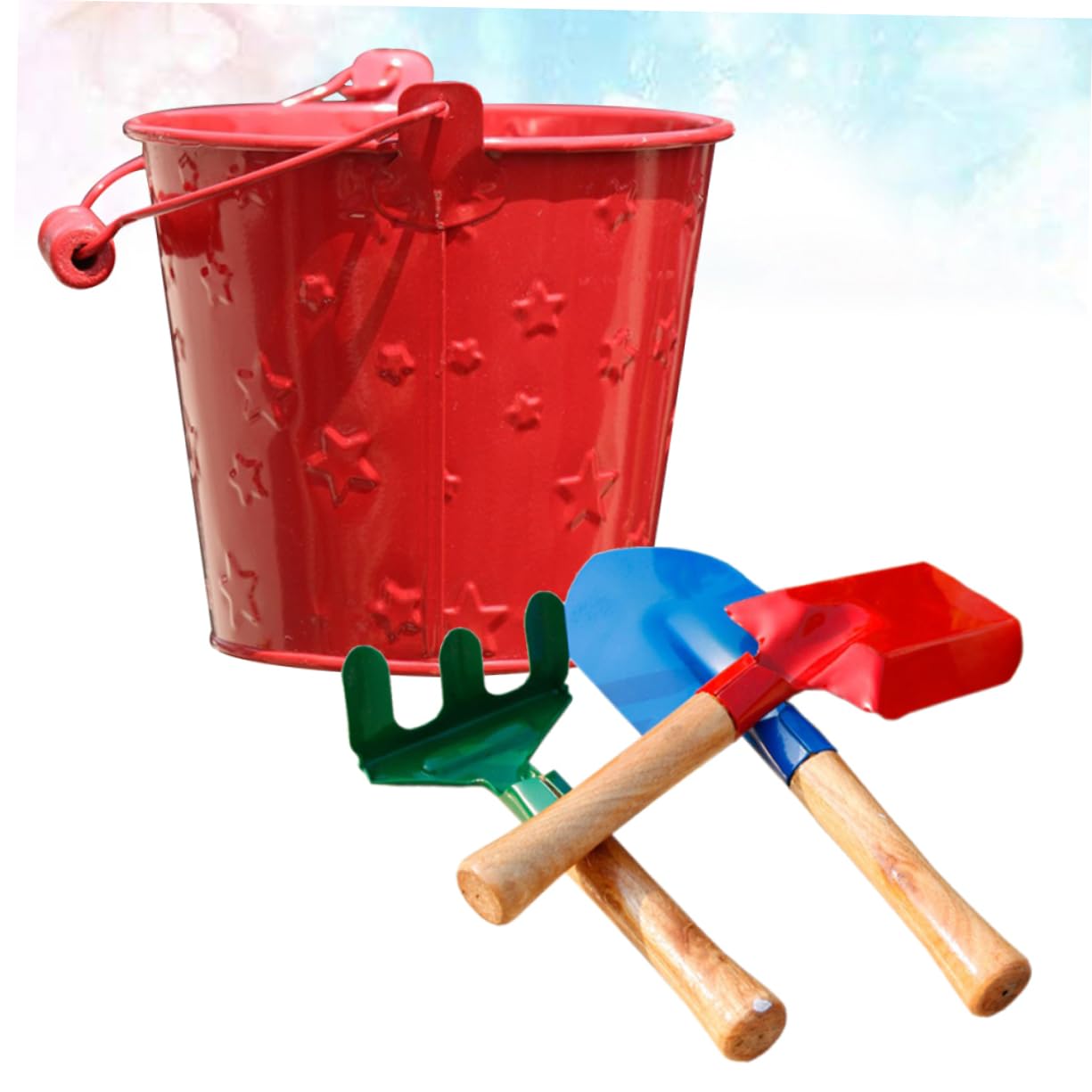 POPETPOP 2 Ensembles Ensemble de Jouets de Sable pour Enfants Trousse Enfant d'outil de Jardin Mini râteau de Jardin Pelle de Jardin Pratique Couleur Aléatoire
