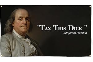 Benjamin Franklin Tax This Dick American Flag