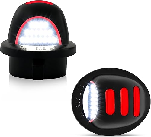 Miniatura 8 de litzland Luz LED para matrícula, carcasa de luz compatible con Ford F-150 1990-2014 F-250 F-350 1990-1999 Heritage 2004, paquete de 2