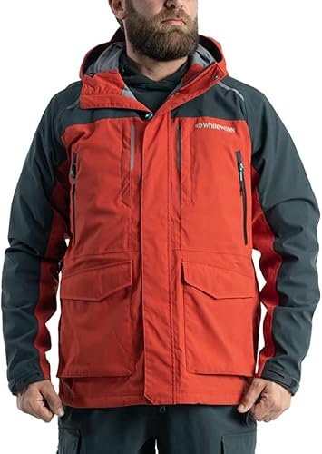 Miniatura 8 de Whitewater Great Lakes - Chaqueta de pesca impermeable y resistente al viento con nailon Ripstop