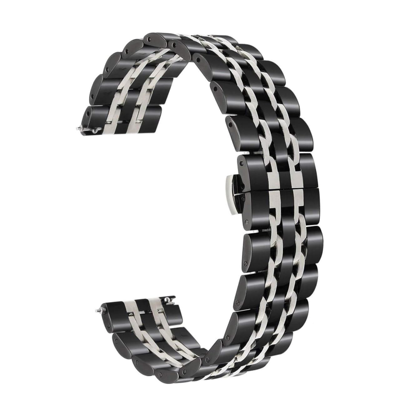 OSALADI 3 Piezas Bandas De Reloj Reloj Correa De Reloj Correas De Reloj Brazalete Banda De Reloj Reemplazo Correa De Reloj Inteligente Correa De Acero Inoxidable Pebble Metal