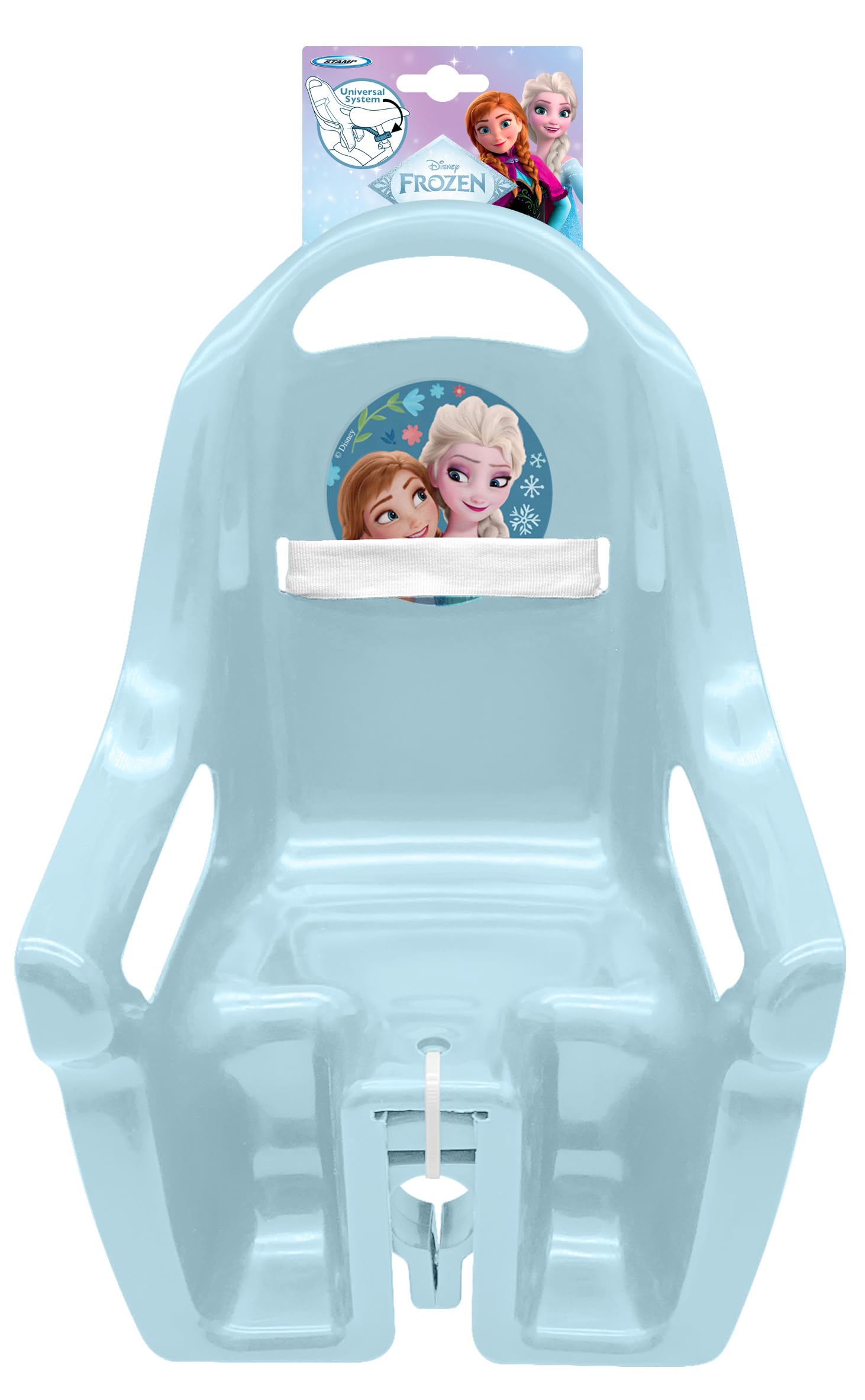 Porta Bambola La Regina delle Neve II Anna Elsa 20 cm Sistema di Fissaggio Universale Blu