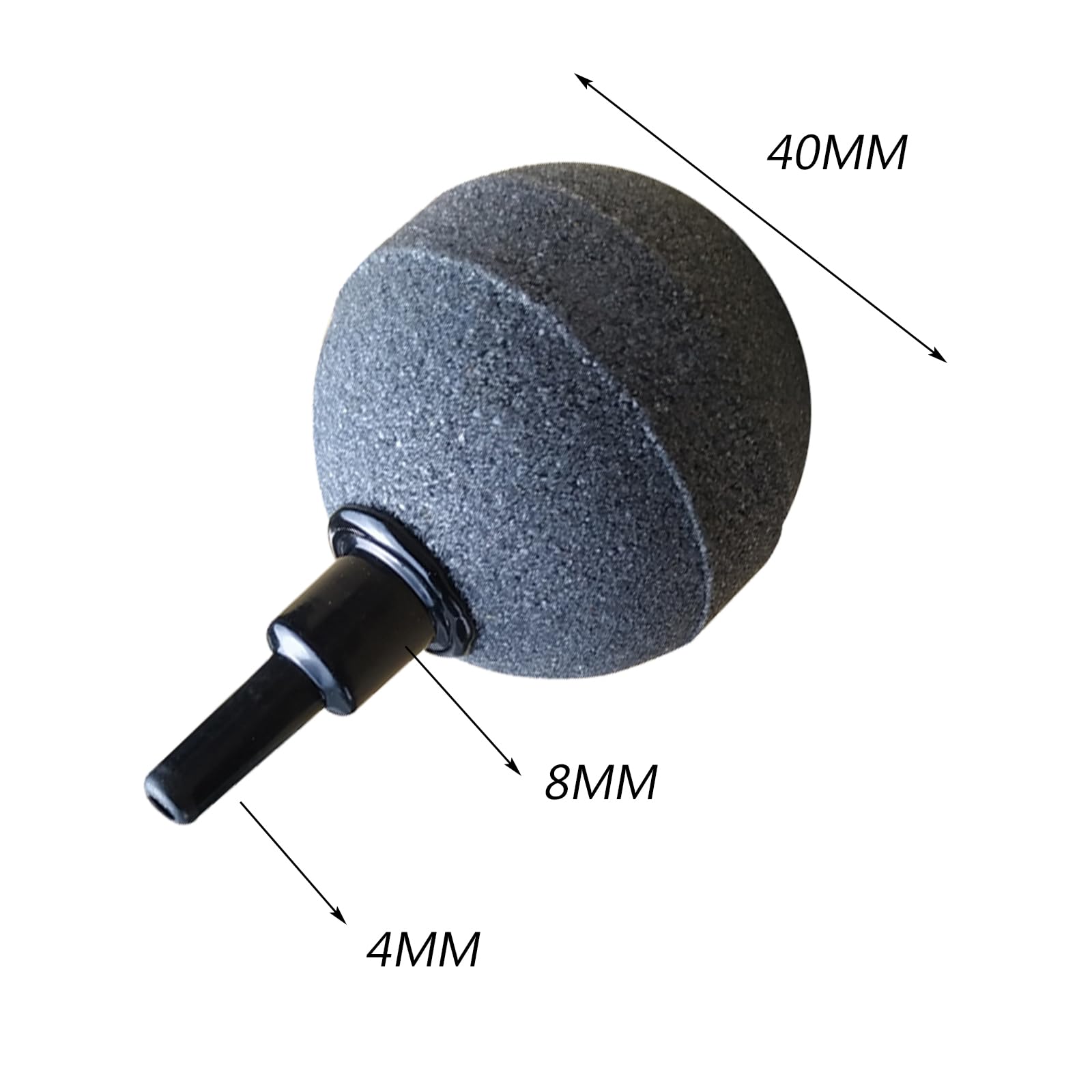 8 Pièces Diffuseur Bulle, Ball-Shape Bubble Release Tool, Pierre d'air d'Aquarium Bubbler, 4mm/8mm Tuyau Connectable pour éTangs, Aquariums Et RéServoirs à Poissons