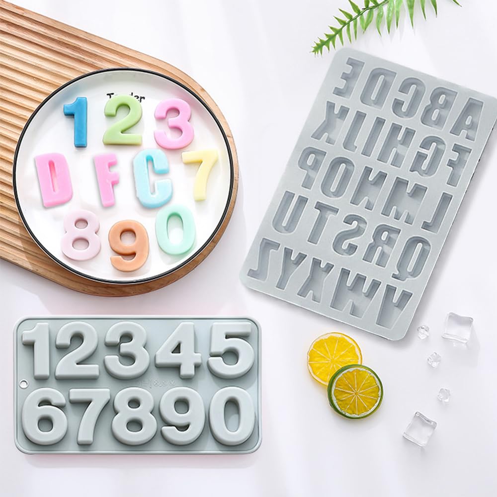 Silikonform Für Süßigkeiten Alphabet 3D 26 Buchstaben Rosa Und Backen Kuchen Schokolade