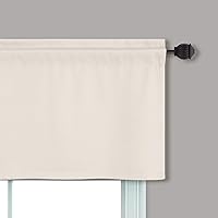 Vista 4 de Cortinas con cenefa beige de Mrs.Naturall para ventanas de 36x16 pulgadas de largo