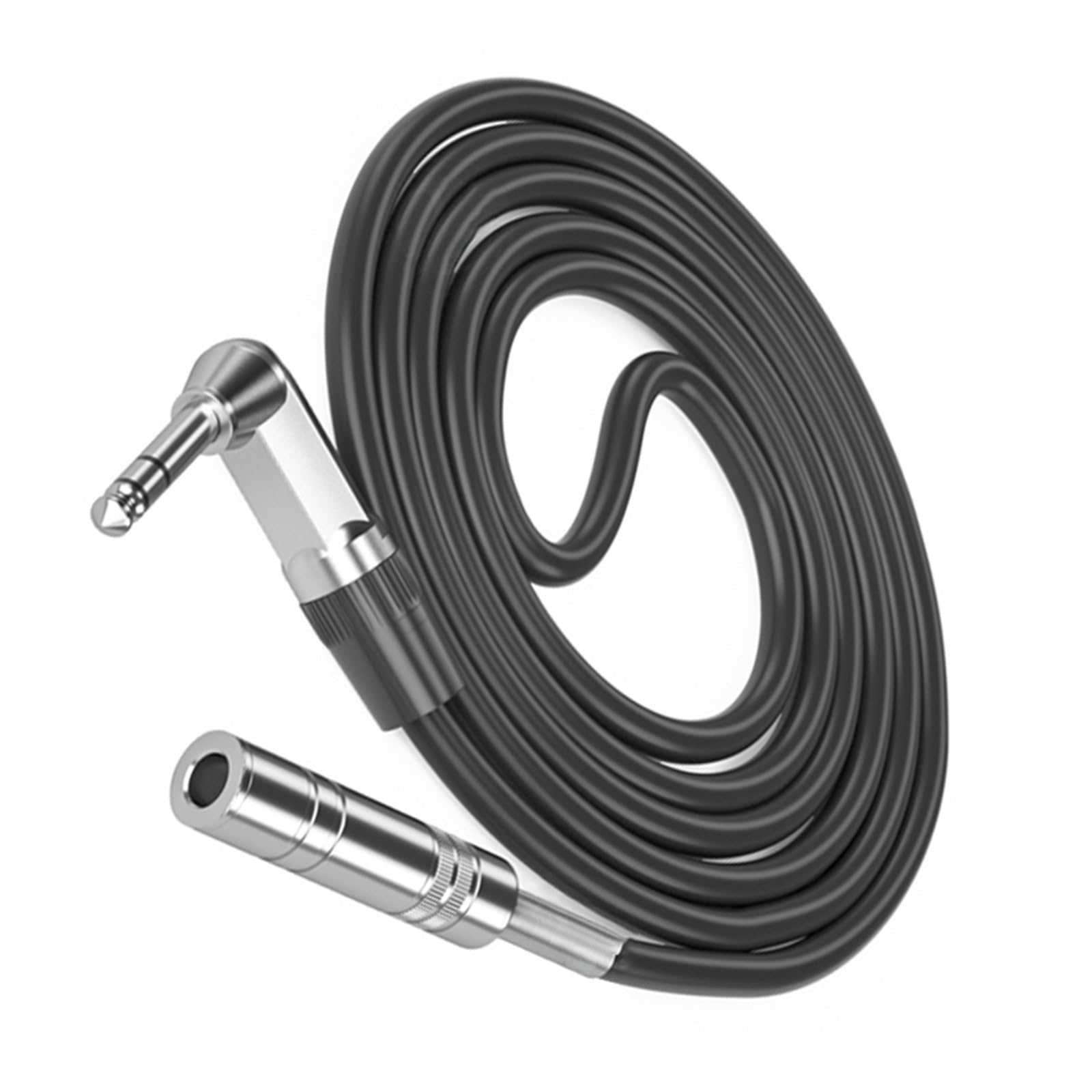 Kabel Audio Do Gitary Kabel łokciowy męski na żeński 6,5 mm Mikrofon Audio Gitara Przedłużacz stereofoniczny 6,35 mm (Size : 12M)