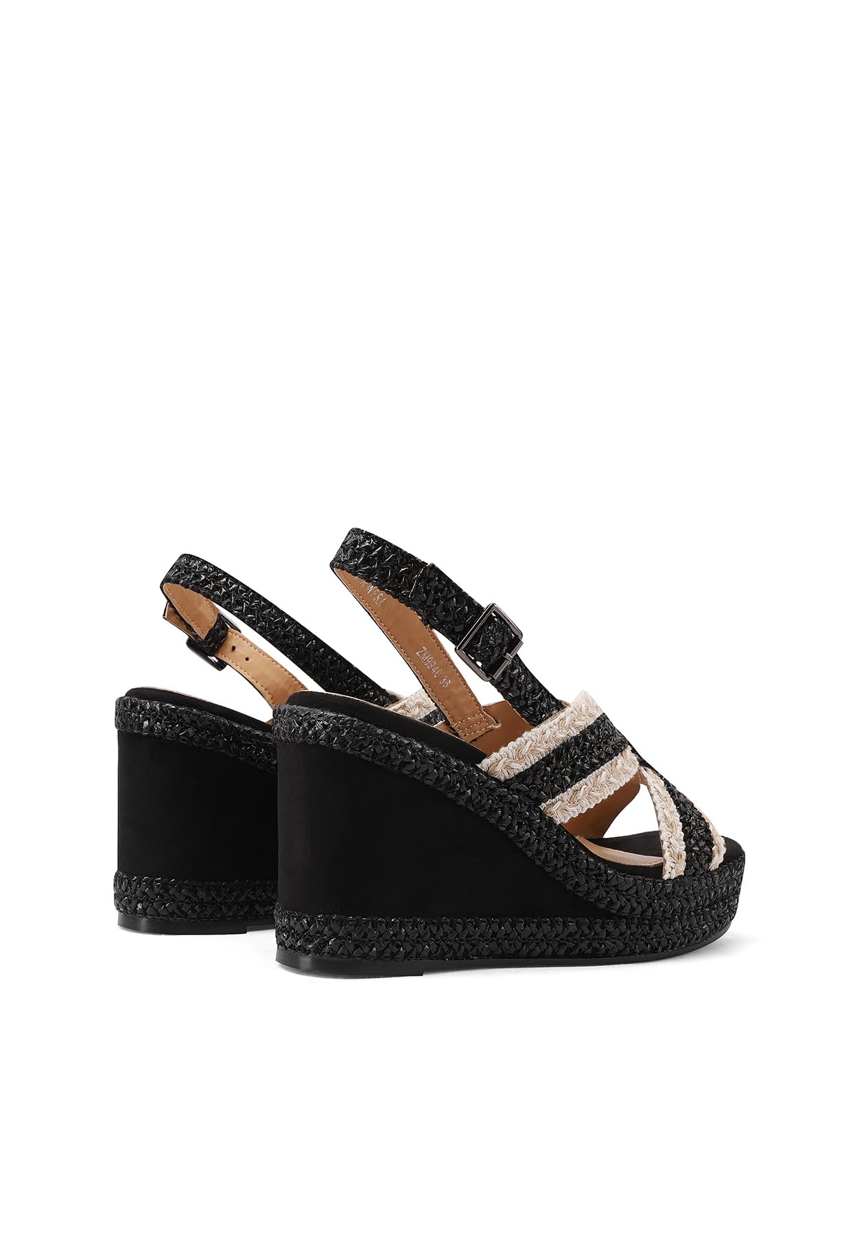 QUEEN HELENA Zeppe Sandali Alti con Cinturino Casual Donna ZM9940