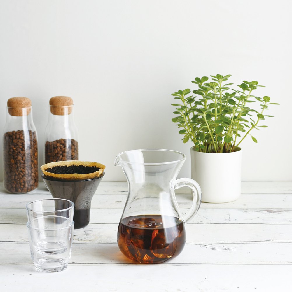 1.1 Liter Carafe Coffee Set with 20 Filters by Kinto for Slow Coffee by Kinto