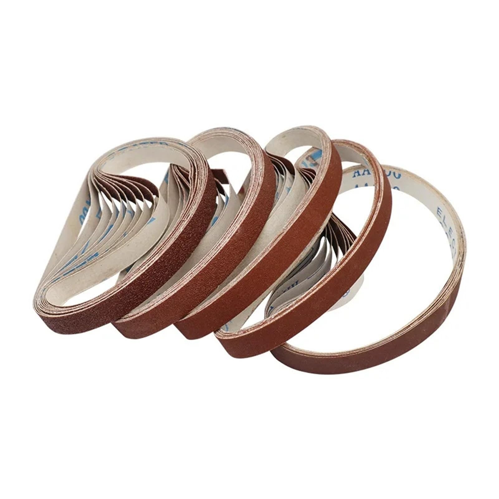 50 szt. pasów ściernych z tlenku glinu 1/2" x 18" - wytrzymałe pasy ścierne do szlifierek taśmowych gazowych, idealne do obróbki drewna.(P120)
