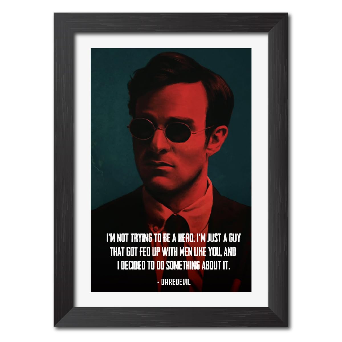 See full amazon price history chart for TenorArts Daredevil Poster Quote Comics Laminated Poster Framed Painting with Matt Finish Black Frame (9inches x 12inches) TenorArts Daredevil Poster Quote Comics Laminated Poster Framed Painting with Matt Finish Black Frame (9inches x 12inches) (B0BNNZGXD3) Amazon Price History, Amazon Price Tracker