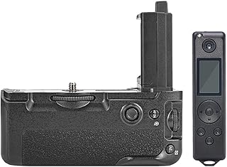 Mcoplus MCO-A7R IV Pro Vertical Battery Grip with Remote Control as VG-C4EM Replacement for Sony Alpha 7R IV Cameras