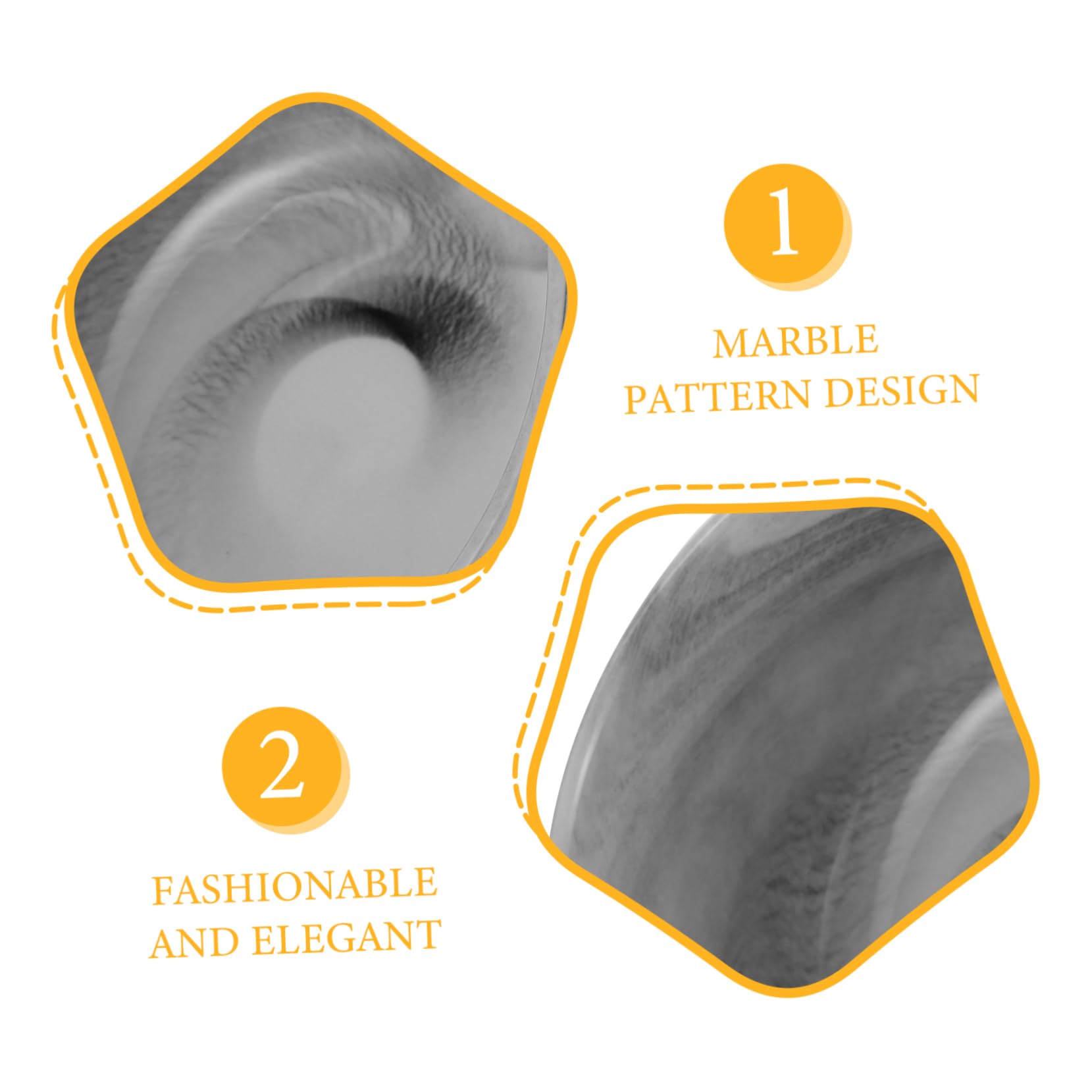 Healeved 4piezas Tazón De Afeitar De Natural Cuenco Para Jabón De Afeitar Diseño De Mármol Para Hombres Portátil y Práctico