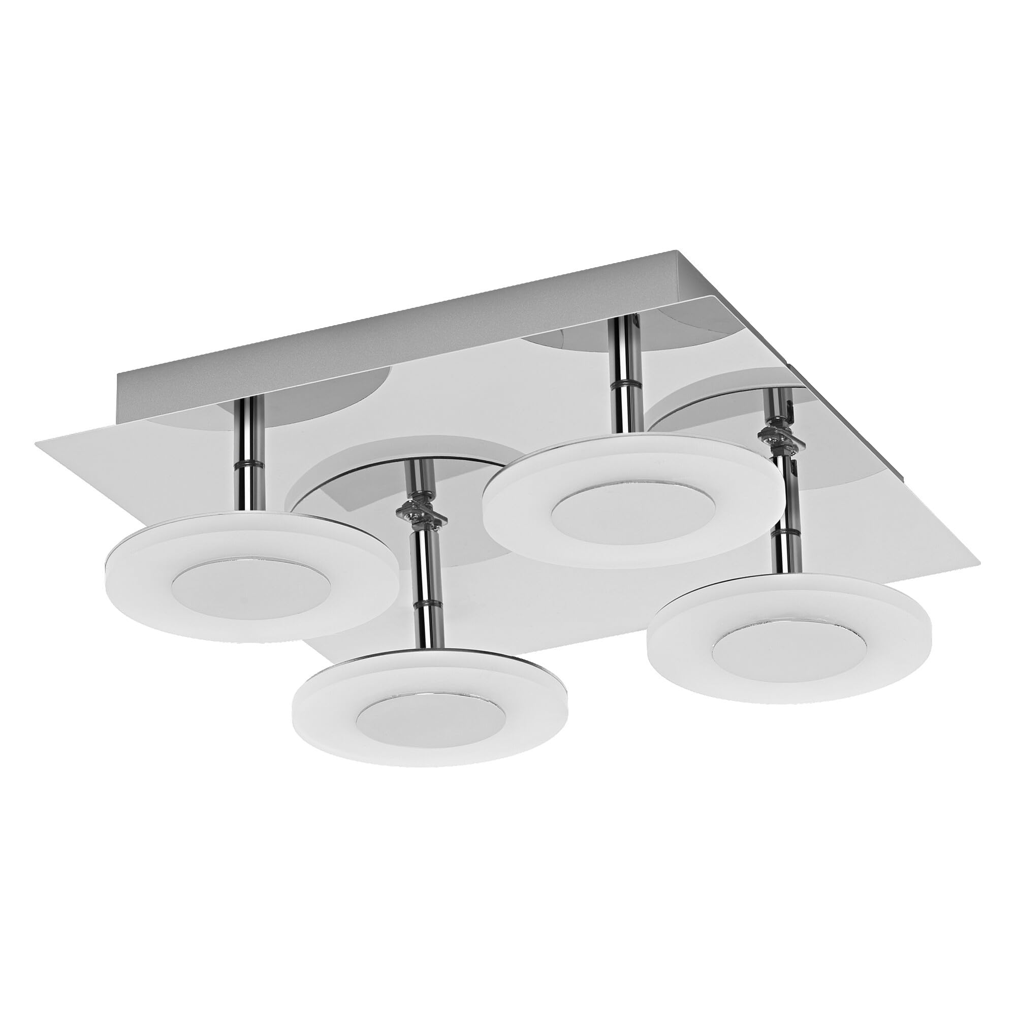 LEDVANCE Smart LED Badezimmerlampe chrome, 26W, 2800LM, 3000-6500K, 30cm, IP44, Orbis Wave Wandleuchte, Badezimmerleuchte mit Wifi Technologie, dimmbar, steuerbar über App und Sprachassistenten