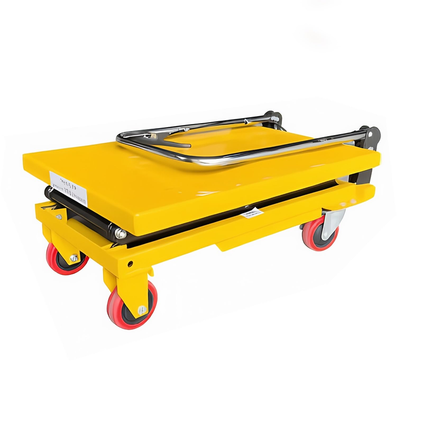 Transpallet a Spinta con Pompa a Mano Carrello con Piattaforma di Sollevamento Idraulico, capacità 150 kg, Altezza 72 cm, for la movimentazione dei Materiali Transpallet