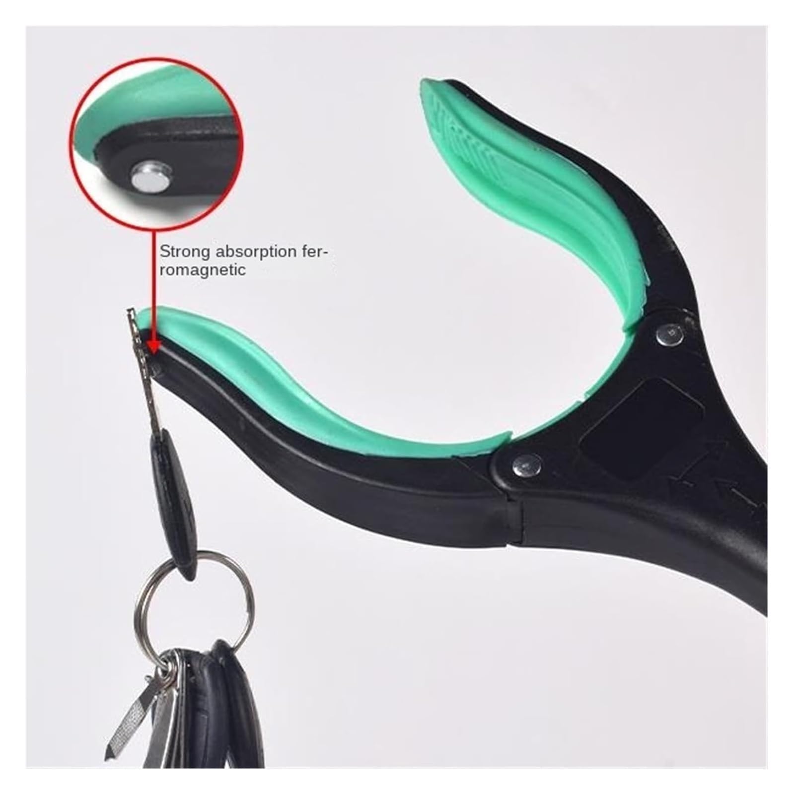 Pinza Recoge Objetos, Pinzas Extensibles, Recogedor de basura plegable largo con agarre fuerte y punta magnética