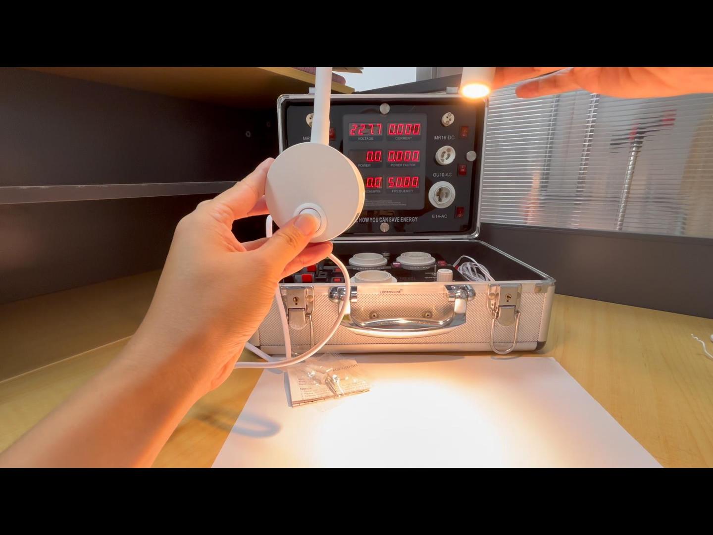 Image of 2-Pack Bed Reading Light Wall Mount Lamp for Headboard, Flexible Neck Reading Lamps, Warm White 3000K Task Light for Hotel, Marine, Yacht, Bunk Bed 4.92ft Cord Plug-in (White)