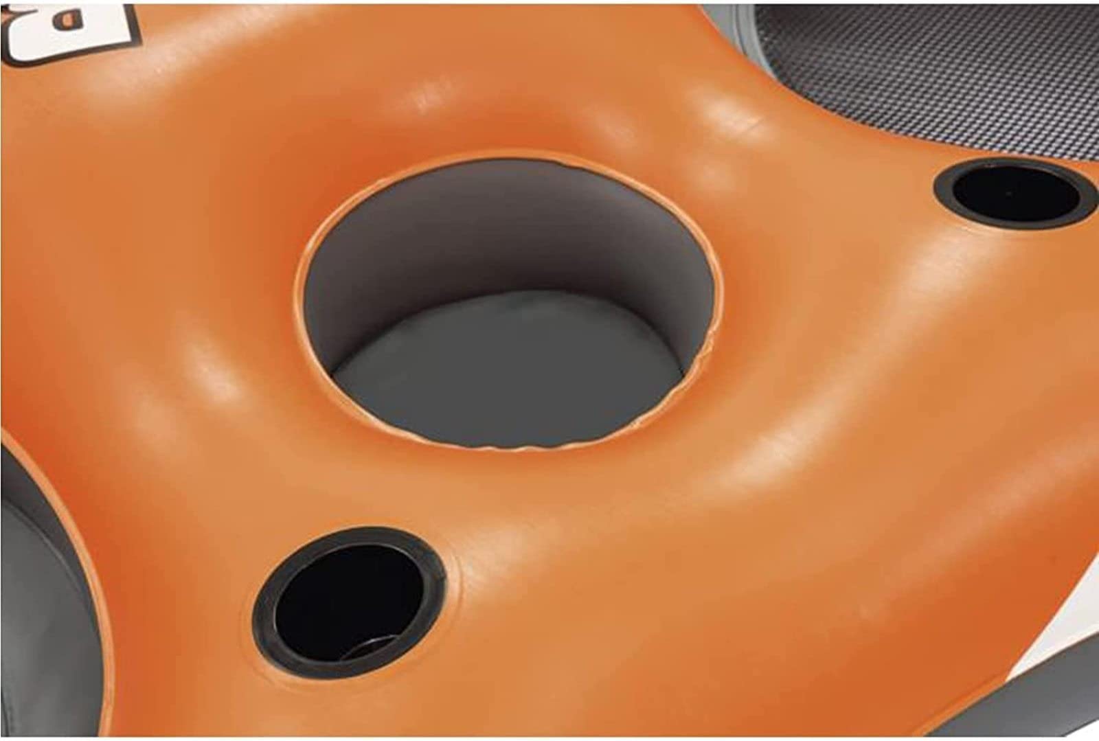 Flotador Inflable de la Piscina de la Isla Flotante - Flotador Gigante con 4 portavasos y 2 Cubos de Almacenamiento para Adultos, Fiesta en la Piscina de Verano