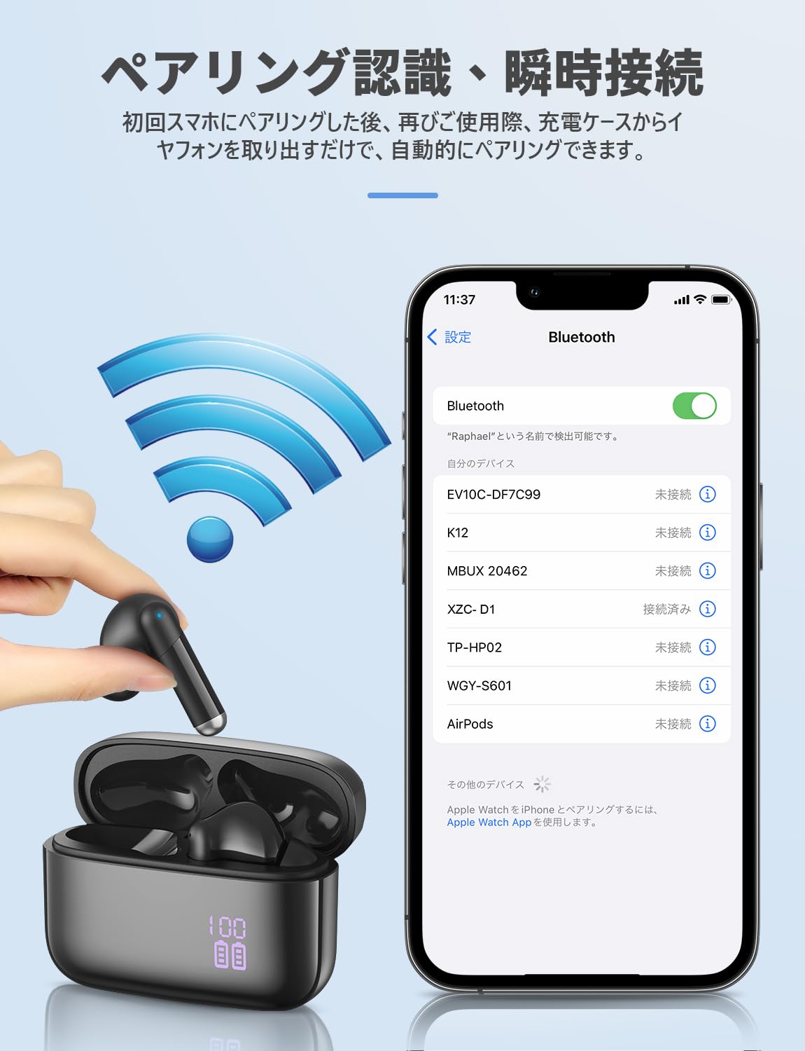Amazon.co.jp: ワイヤレスイヤホン bluetoothイヤホン AIスマート ENC