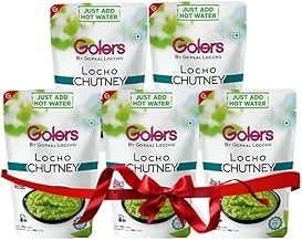 Golers Instant Locho Chutney Premix 30g – Pack of 5 | Gopaal Locho Chutney | Instant Surti Taste Chutney | Just Add Hot Water | 100% Natural Ingredients | No Preservatives | No Onion & Garlic