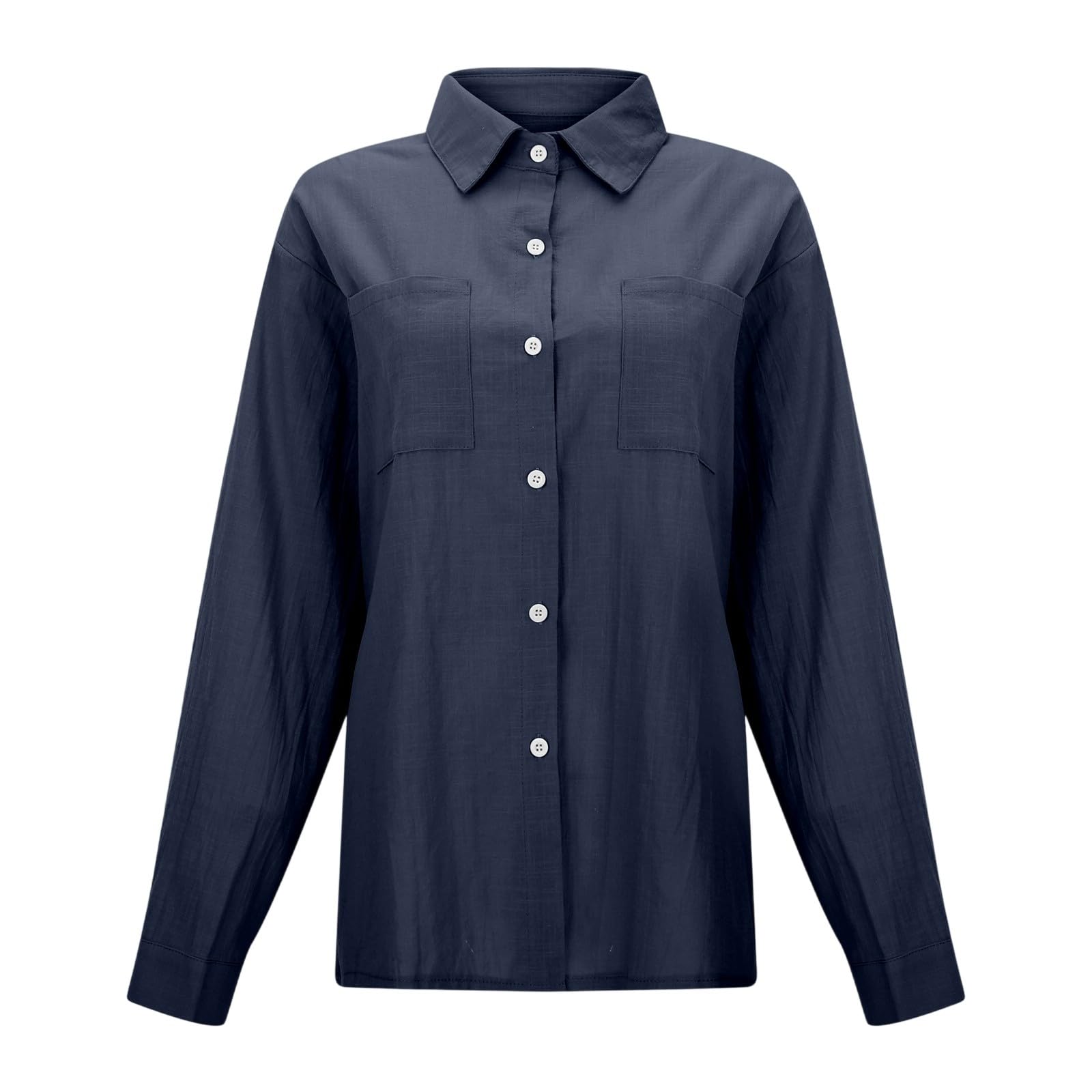 Genérico Tallas Grandes Mujer Blusa Top Cómoda Shirt Informal Transpirable Blusas Camisa Slim Fit Camiseta Sueltas Elegantes Camisas T Casual Túnica Holgado De