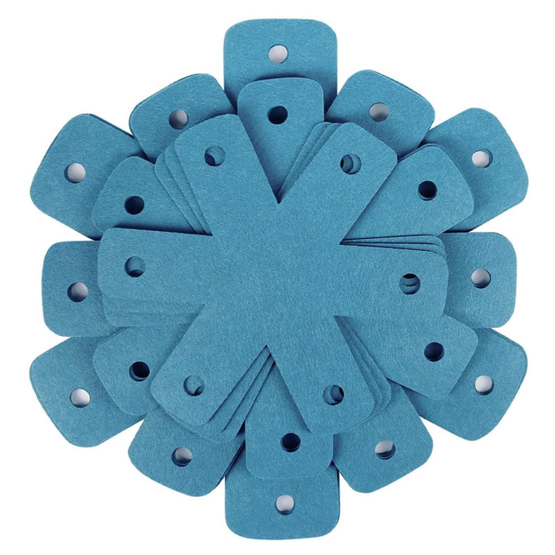 Grsrkep Pot Pan Protectors Stacking Pot Separators Pads Kit Anti-Scratch Cookware Mats Blue 12PCS