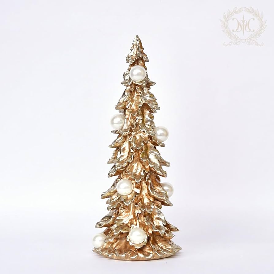 ゴールドクリスマスツリー プラスチック製 ツリー オーナメント 50PCS XO2023-02 ゴールド 金 レッド 赤