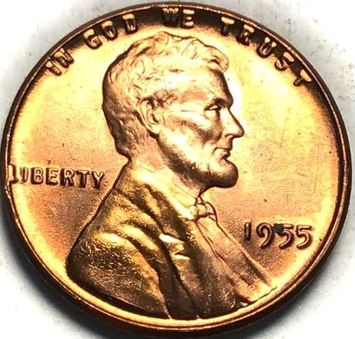 1955 P Lincoln Wheat Cent Red BU MS Penny Seller Mint State
