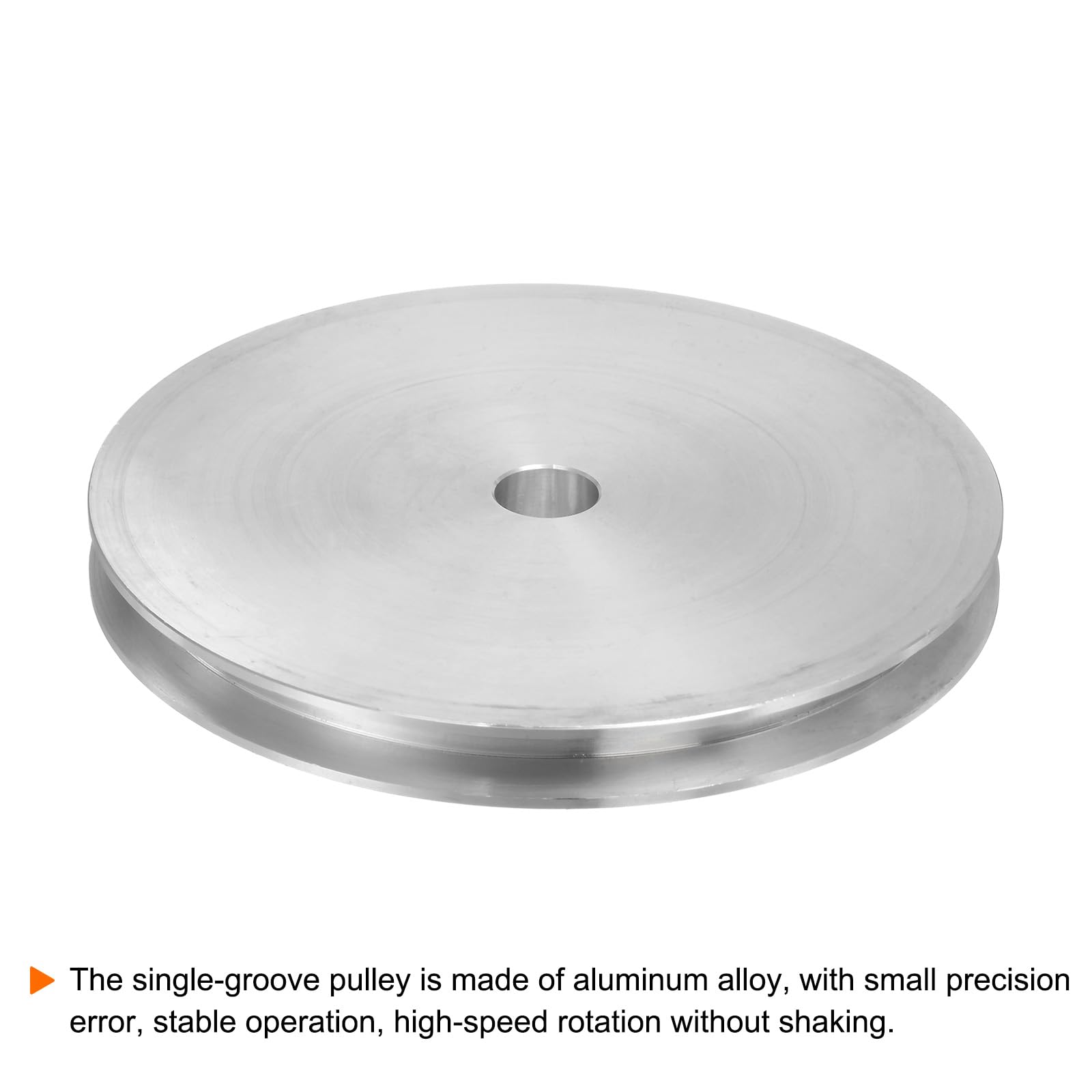 Einzelrillen-Riemenscheibe 4mm Bohrung, 16mm Außen-Ø – Aluminium, Für 4mm PU-Rundriemen