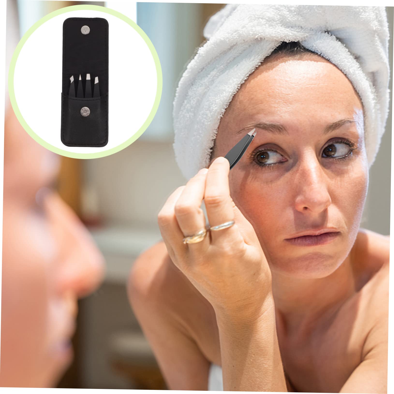 Angoily 20piezas Para Cejas De Herramientas De Belleza Para Depilación Facial Recortadoras De Cejas De Acero Inoxidable Para Uso Personal y Profesional