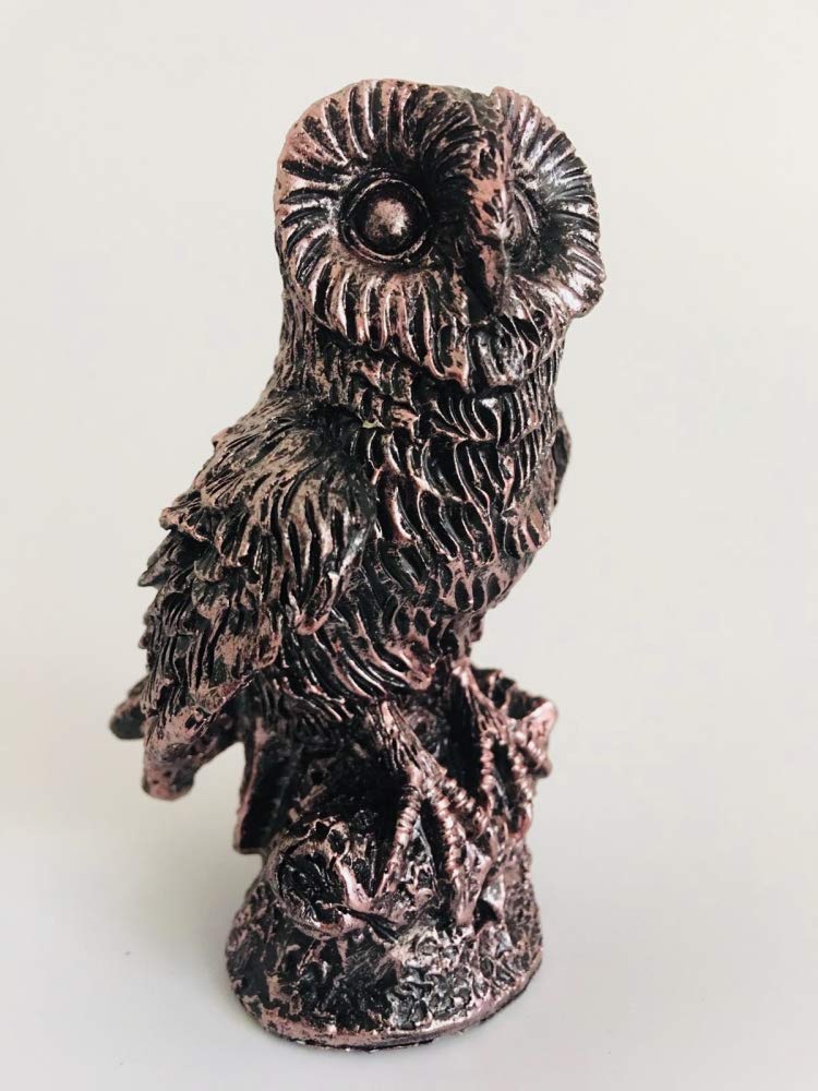 A Bit Quackers Barn Owl - Bronzed Statue - Mini