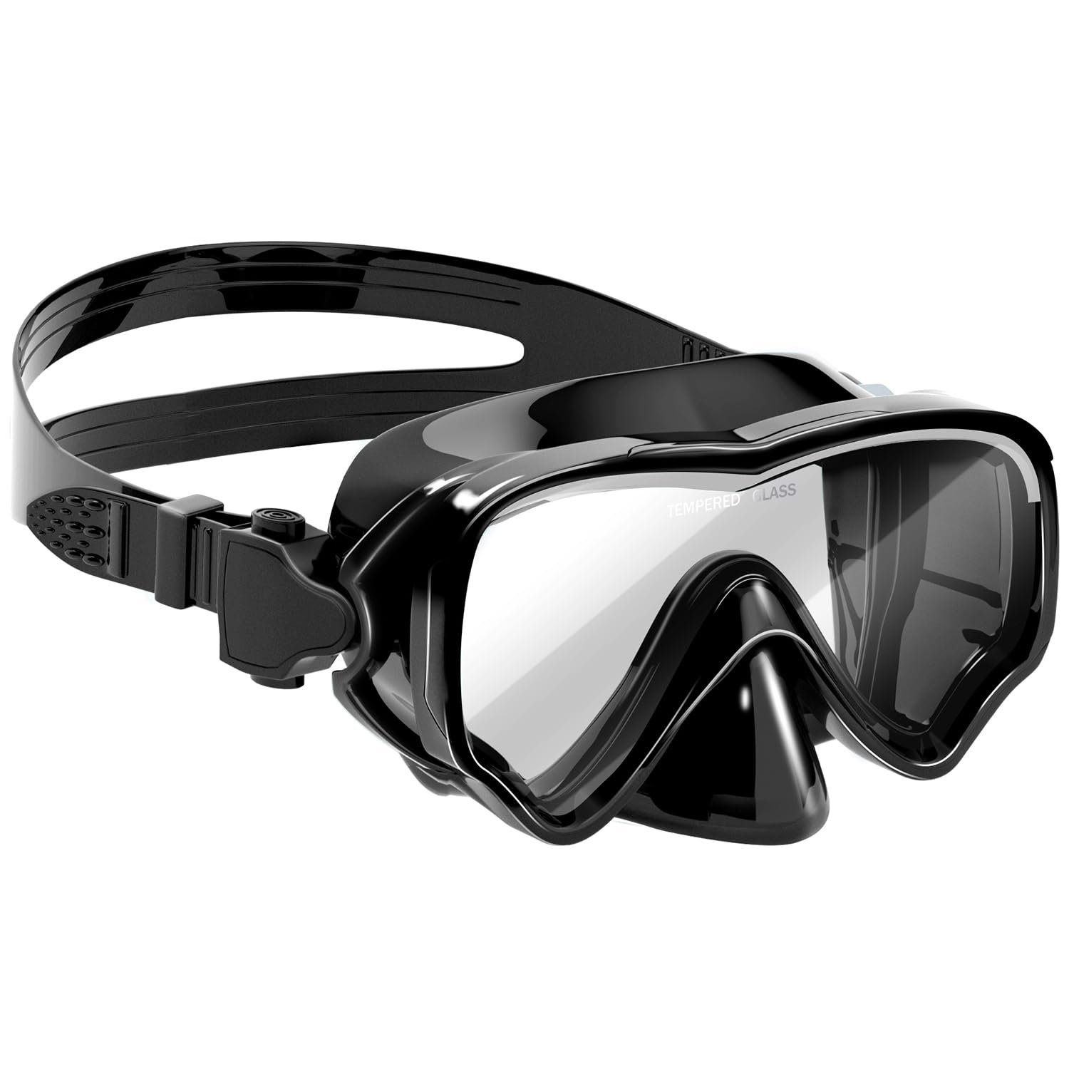 COOLOO Taucherbrille Kinder mit stoffband, Schwimmbrille Kinder mit Nasenabdeckung für Jungen Mädchen Jugendliche,【Patent】Schnorchelmaske 180°Panorama HD Anti Nebel Anti-Leck Tauchmaske für 4-16 Jahre