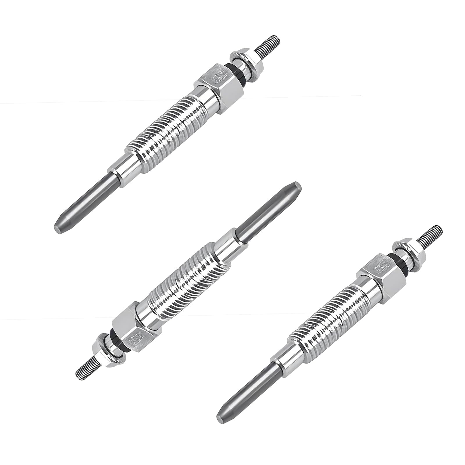 Lot de 3 bougies de préchauffage compatibles avec Mitsubishi S4S S3L S3L2 Moteur Chariot élévateur Compact Tracteur Remplacement # : 32A66-03100 32A66-03101 32A66-03102