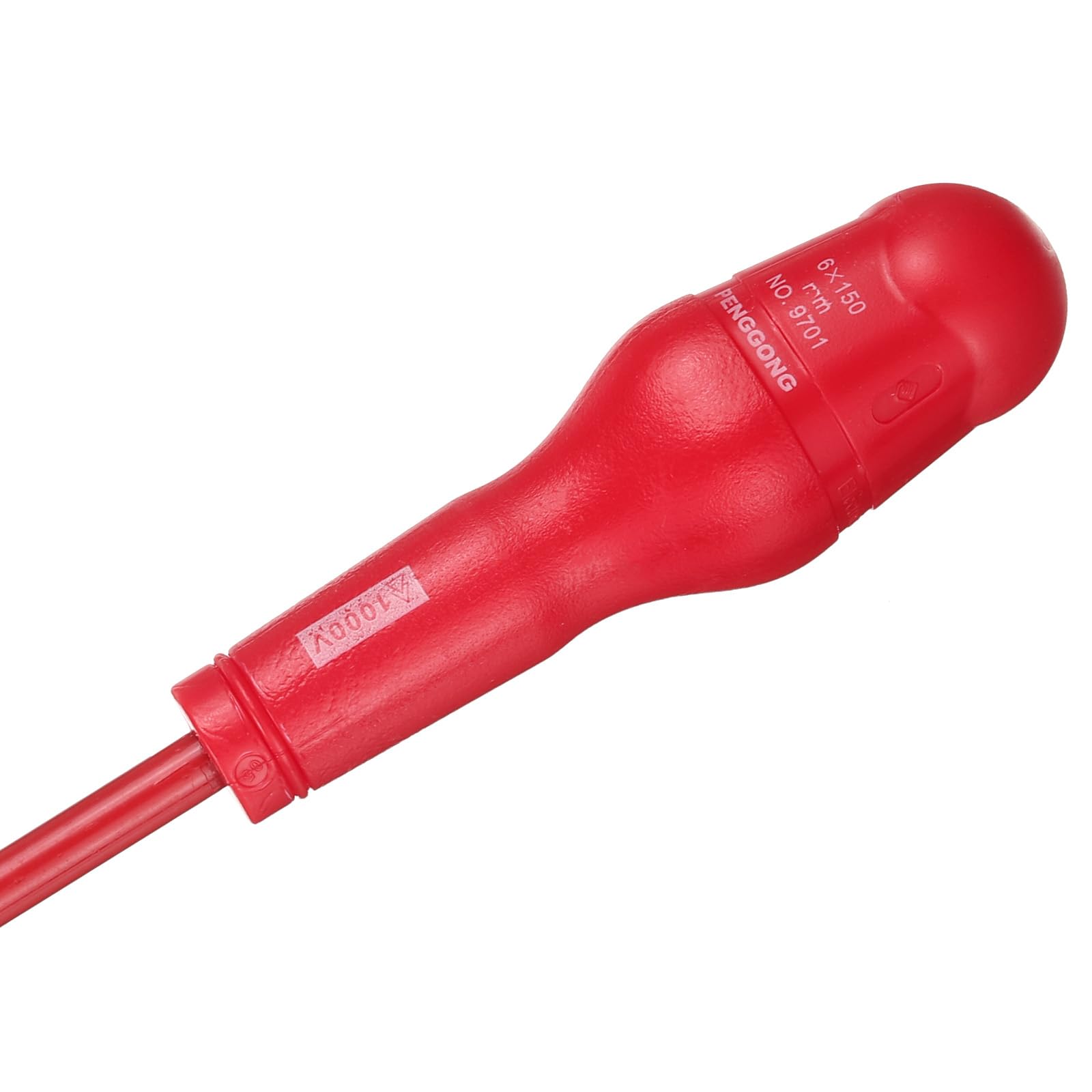 Cacciaviti Isolati 1000V - 2 Pezzi, Testa Piatta Magnetica - CR-V, 3mm E 5mm X 75mm - Per Elettricisti - Foto 4