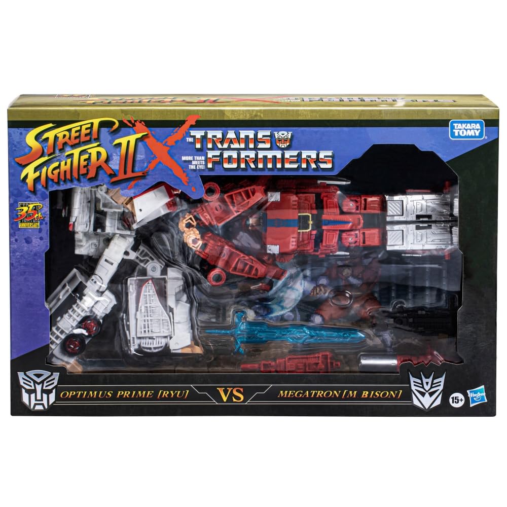 Transformers Collaborative: Street Fighter II Mash-Up, Optimus Prime [Ryu] vs. Megatron [M. Bison]