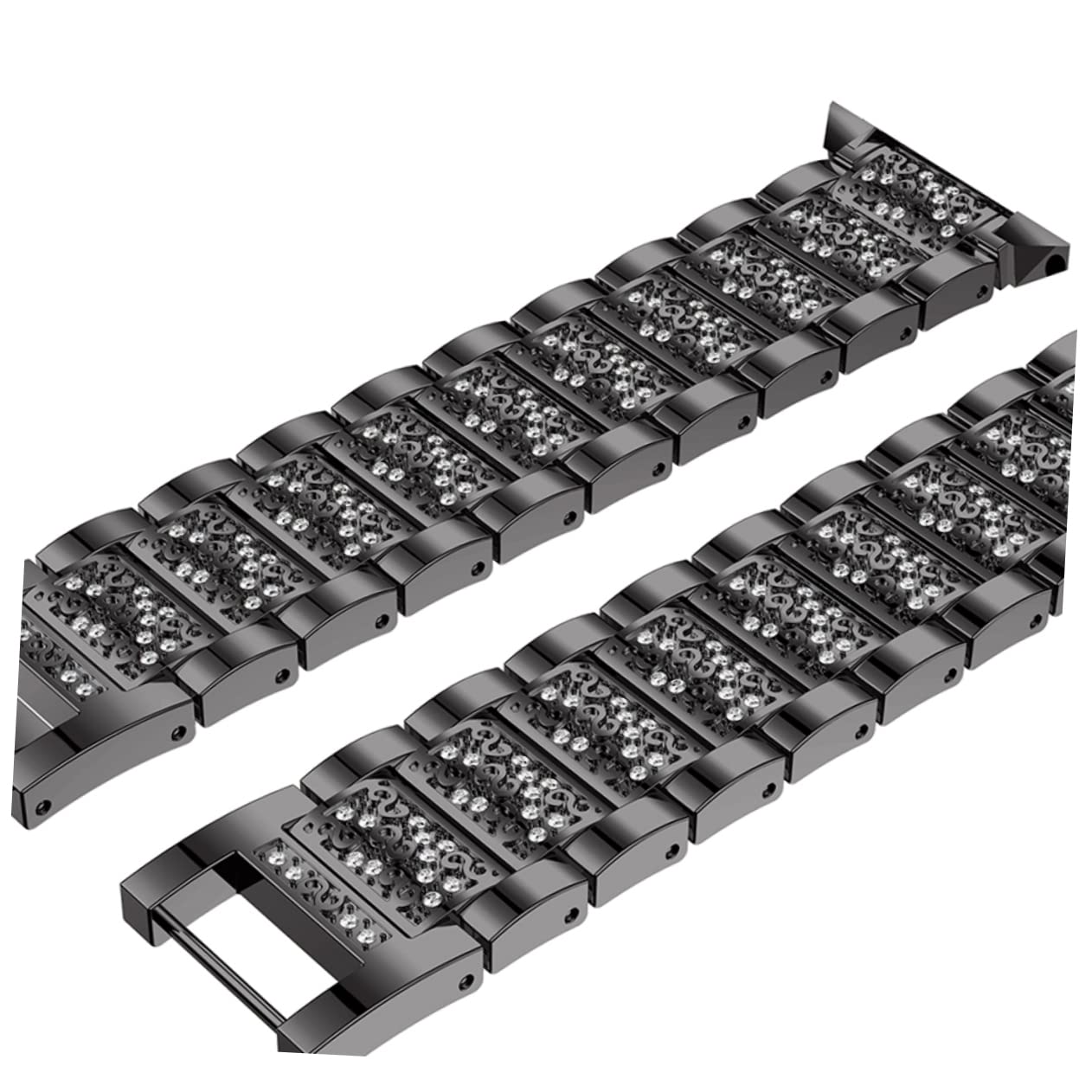 UPKOCH Metallo Smart Watch Strap Cinturino In Metallo Cinturini Per Orologi Per Le Donne Bracciali Per Le Donne Orologio Intelligente Braccialetti Delle Donne Di Cristallo Smartwatch Di