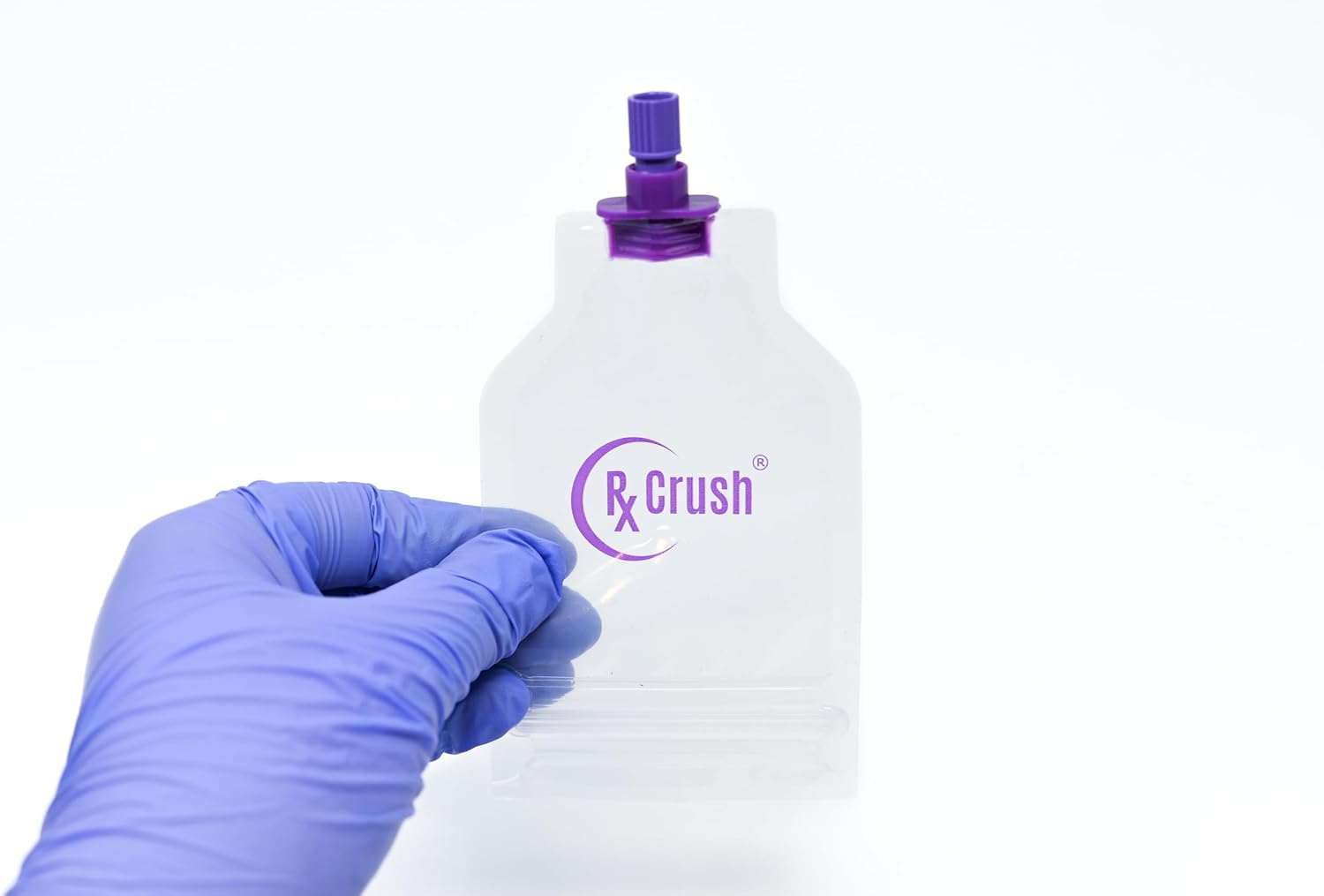 RxCrush Pill Pouch with Locking ENFit - Qty 50 - Pill Crusher Pouches - EnfitRx Bag Locking Pouch