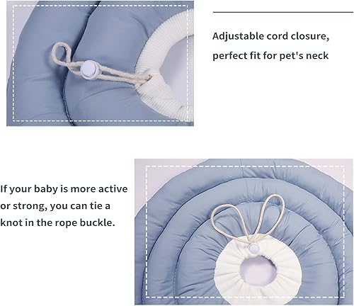 Miniatura 10 de Gagabody Conos para perros pequeños, cómodo y ajustable suave cono alternativo después de la cirugía, collar de dona isabelino para la recuperación