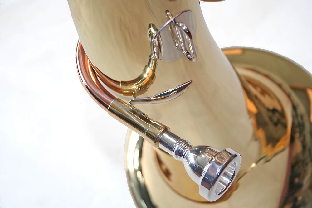 Bb Euphonium 4 Zylinder/Drehventile Kugelgelenke Goldmessing