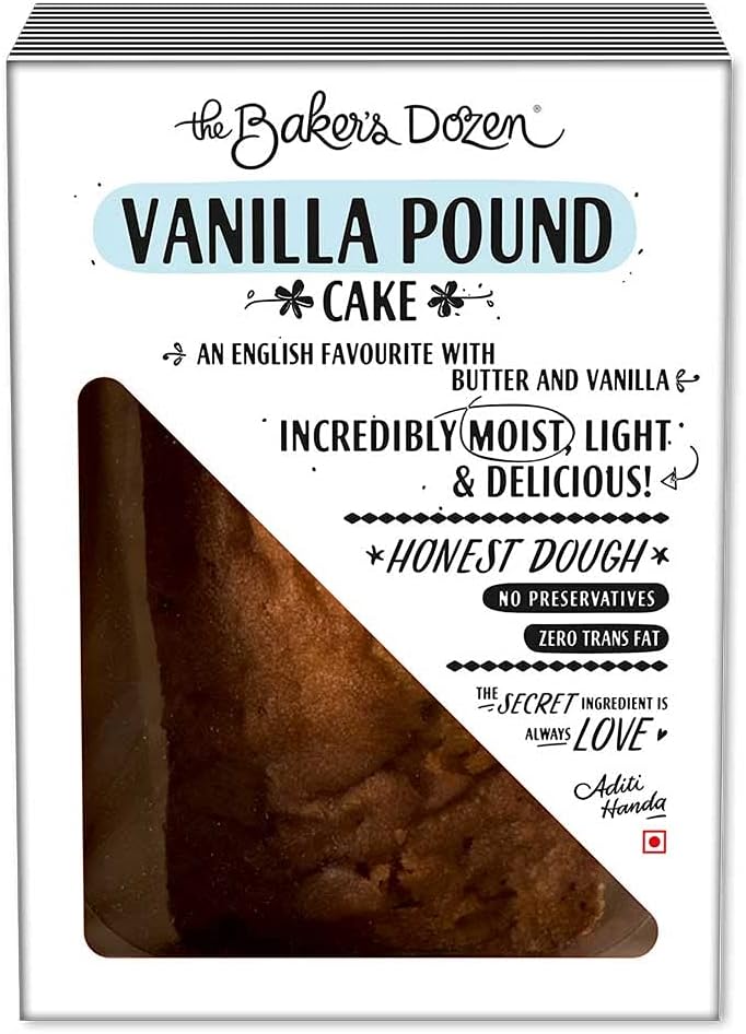 The Baker's Dozen Vanilla Pound Cake, 140 g