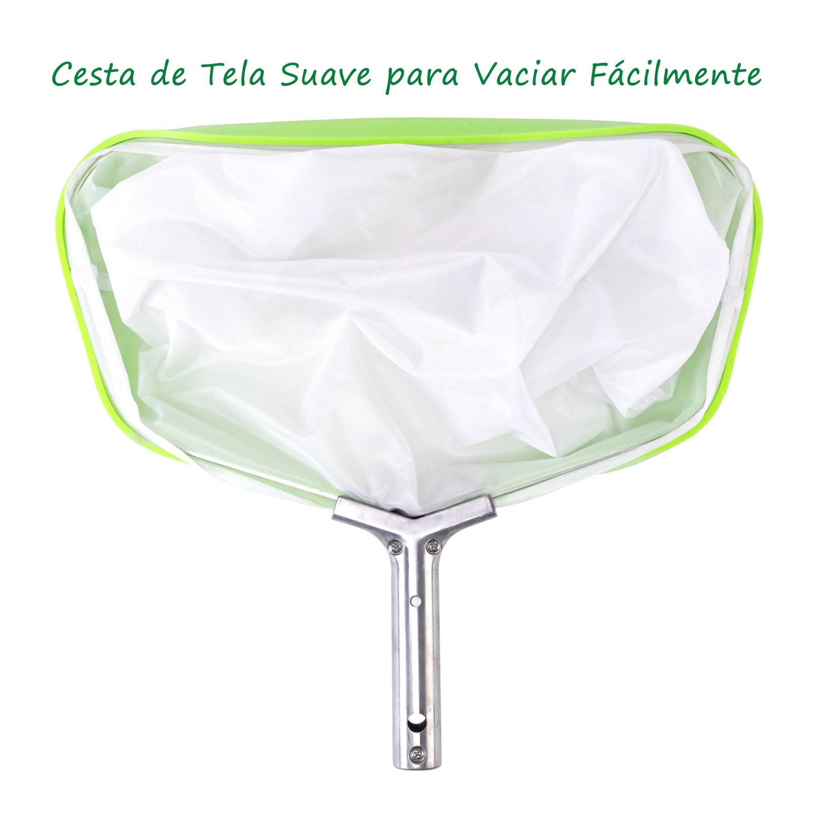 Ultra Fina Red de Piscina para Limpiar Polen Pequeños Mosquitos, RecogeHojas para Piscina con Marco Reforzado de Aluminio, Pool Rake Skimmer Net