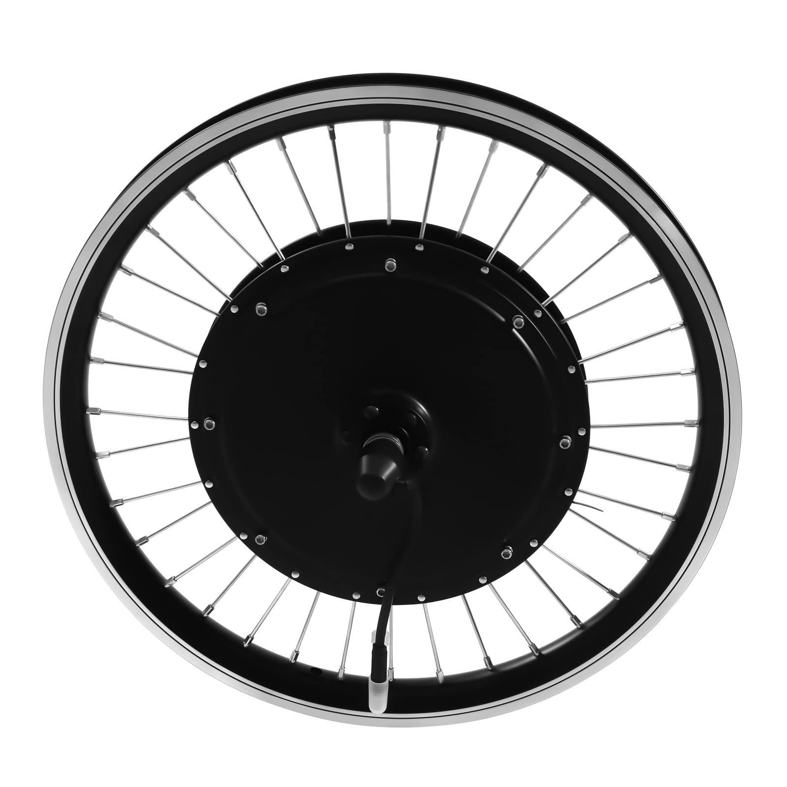 20 Zoll Elektro Fahrrad Vorderrad Nabenmotor Hub E-Fahrräder Umbausatz mit LCD Funktion, V-Bremse/Scheibenbremse, Bürstenloser Motor E-Bike Conversion Kit 36V 500W