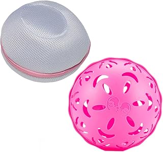 SECFOU 2Pcs Bolas De Limpeza De Roupa Bolas De Máquina De Lavar Roupa Bolas De Máquina De Lavar Sutiã Bola De Roupa Íntima Rosa Bolas De Lavanderia Bola De Lavagem De Sutiã