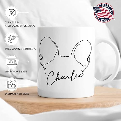 Miniatura 6 de TheUnifury - Taza personalizada para amantes de los perros, regalos de cumpleaños para amantes de los perros, regalos temáticos de perros, taza con