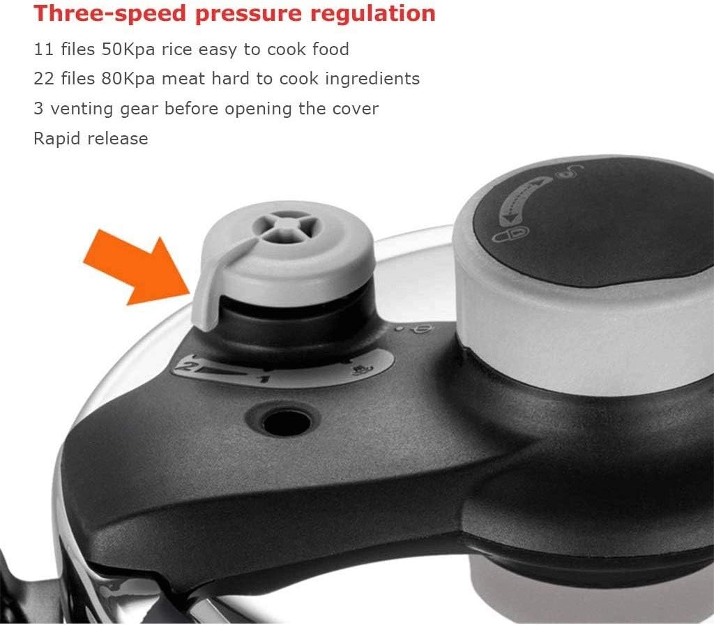 Stainless Steel Pressure Cooker Household Gas Stove Universal Outdoor Portable Camping Explosion-proof Small