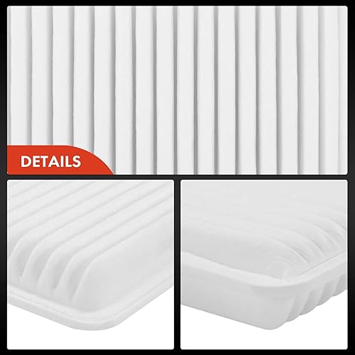 Miniatura 7 de A-Premium Filtro de aire de motor compatible con Toyota Tacoma 2005-2023, L4 2.7L, panel rígido, repuesto # 178010C040, 17801-YZZ04