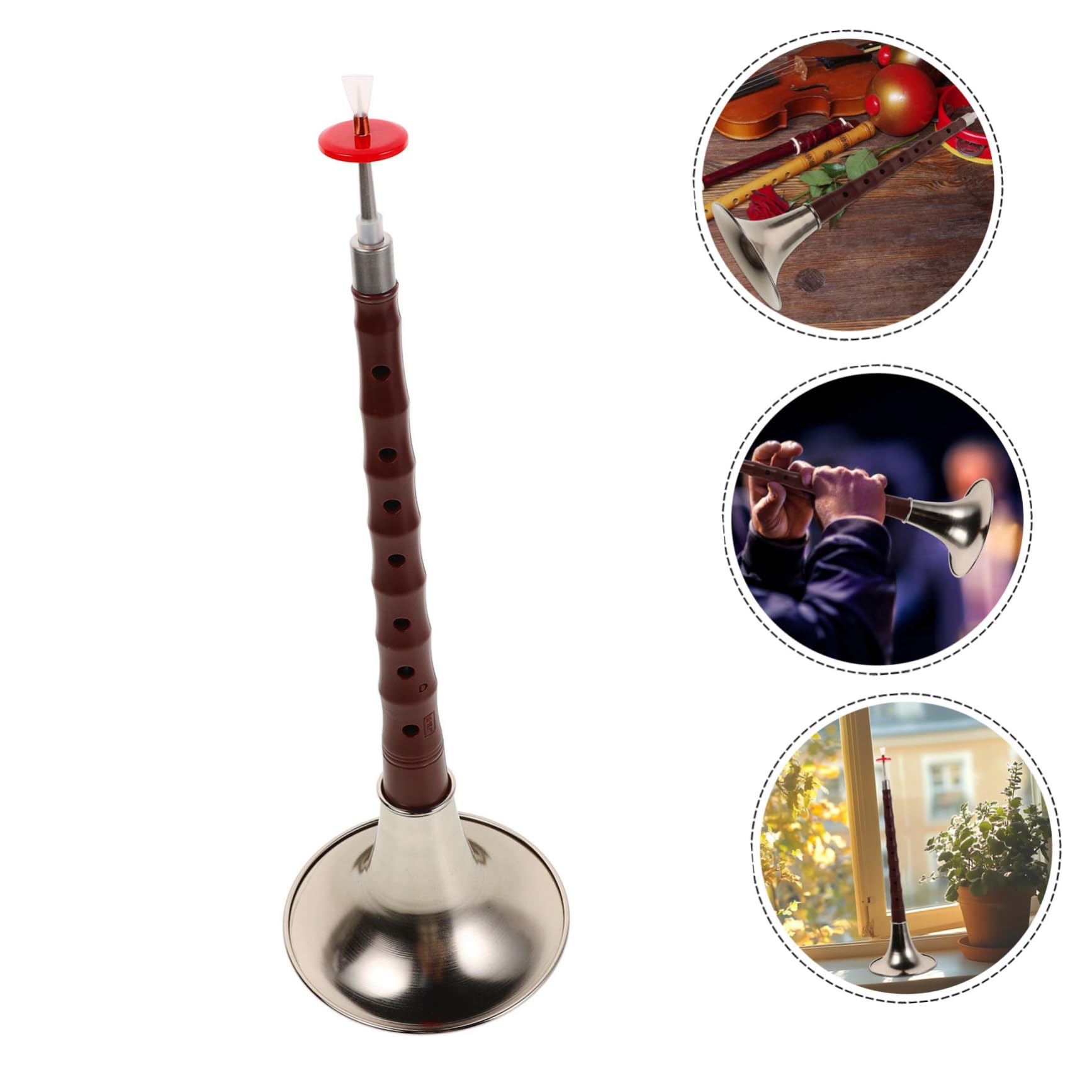TOYANDONA Suona Résine ABS Imitation Bois Instrument à Vent Traditionnel Chinois pour Débutants
