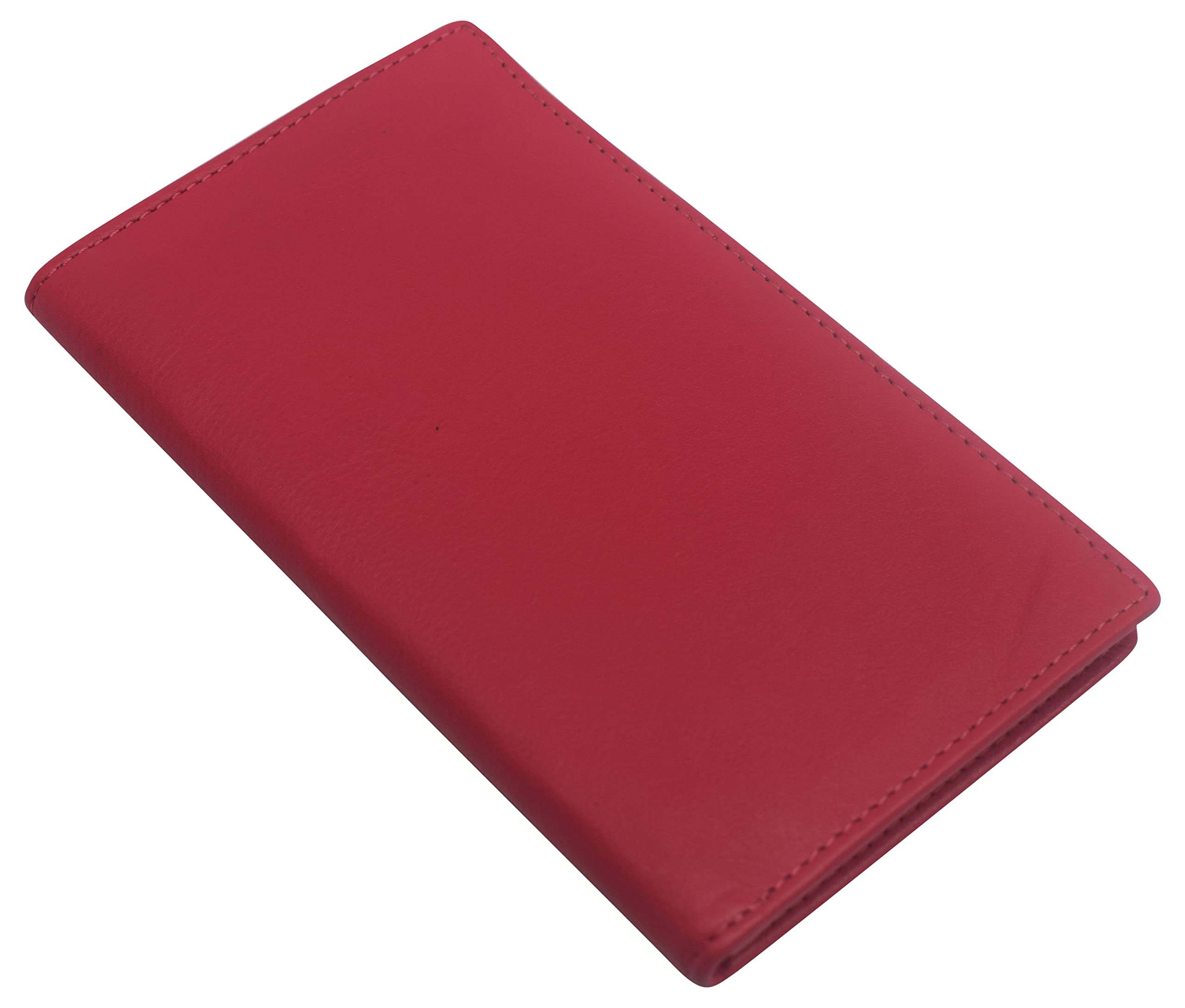 Marshal Portatarjetas de crédito plegable de cuero de gama alta #1529CF, RFID CN Rosa, 4” x 7”, Compacto