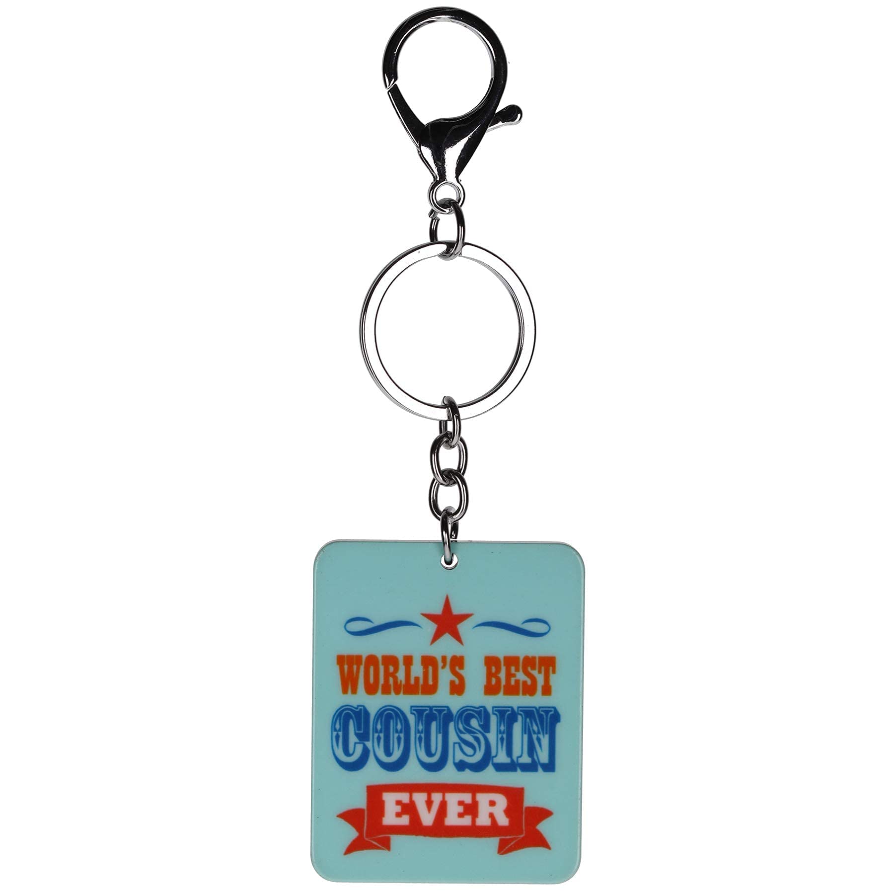 Stands Out, Supplying Outstanding Gifts World’s Best Cousin Ever Keyring Novelty Bag Tag Charm