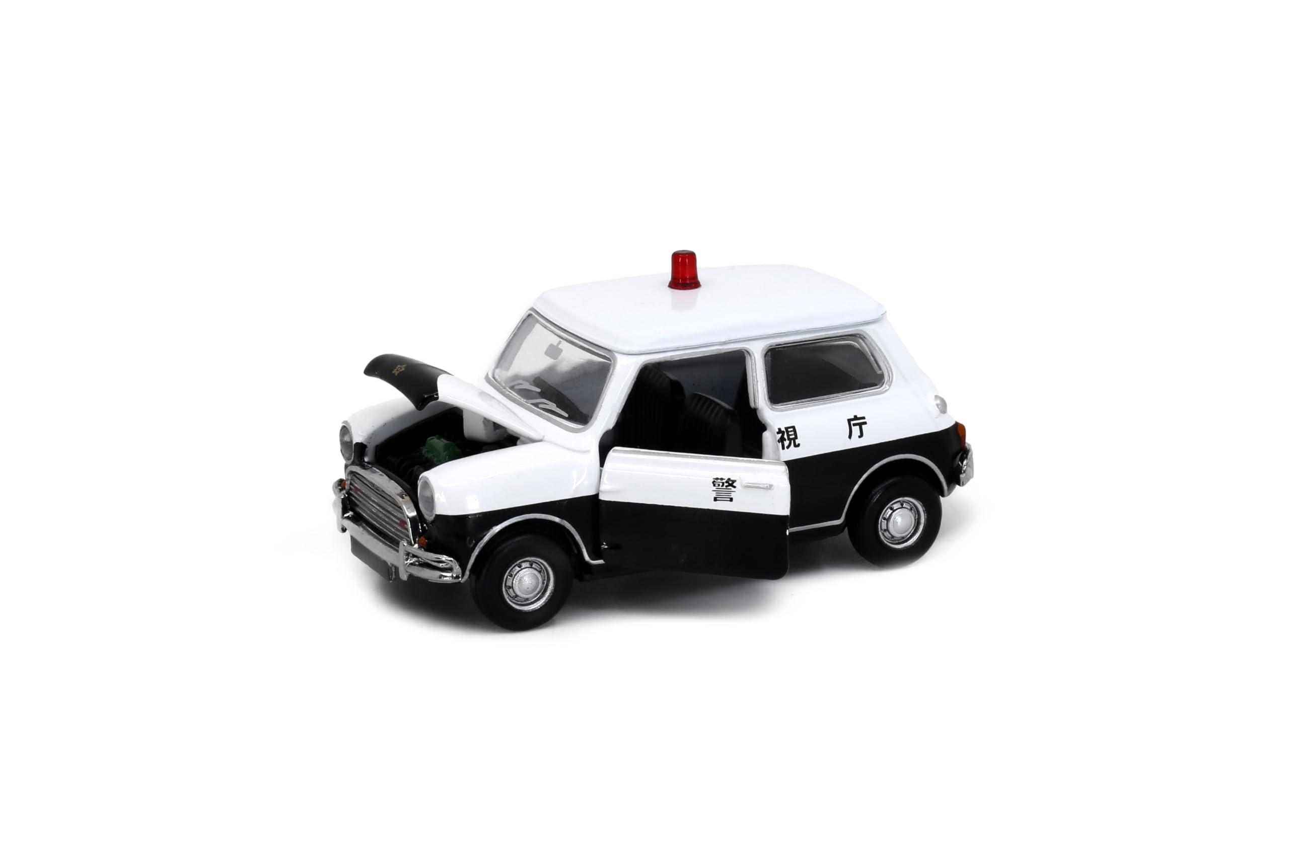 ・RACパトロールミニバンダイキャストミニカー メタルダイキャストミニチュアカーモデル、1:64スケール日産